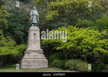 Statue von Shimazu Nariakira, japanische Feudalherren, Kagoshima, Japan Stockfoto