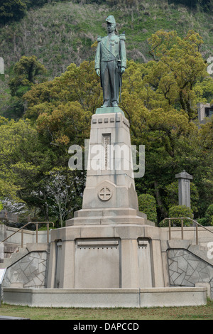 Statue von Shimadzu Tadayoshi, Kagoshima Japan Stockfoto