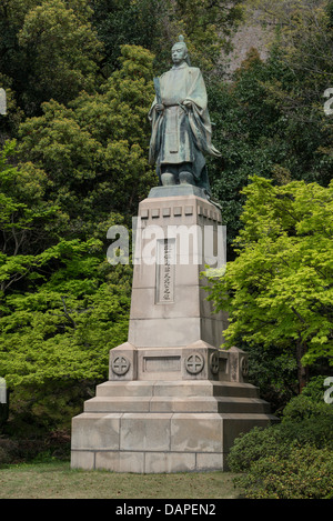 Statue von Shimazu Nariakira, japanische Feudalherren, Kagoshima, Japan Stockfoto