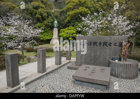 Statue von Shimazu Nariakira, japanische Feudalherren, Kagoshima, Japan Stockfoto