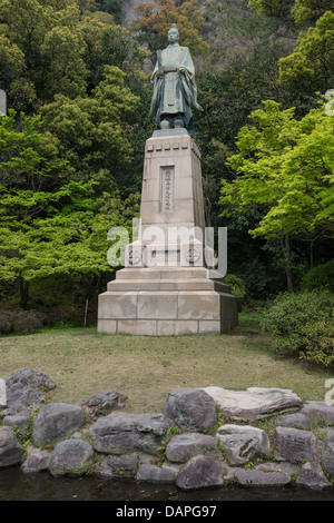 Statue von Shimazu Nariakira, japanische Feudalherren, Kagoshima, Japan Stockfoto