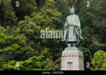 Statue von Shimazu Nariakira, japanische Feudalherren, Kagoshima, Japan Stockfoto