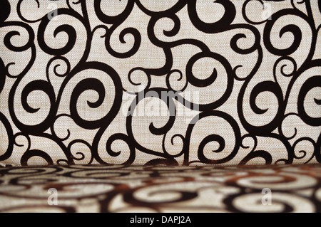Design auf dem Kissen des Sofa. Stockfoto