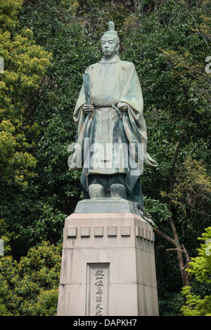 Statue von Shimazu Nariakira, japanische Feudalherren, Kagoshima, Japan Stockfoto