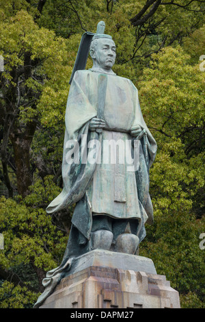 Statue von Shimazu Nariakira, japanische Feudalherren, Kagoshima, Japan Stockfoto