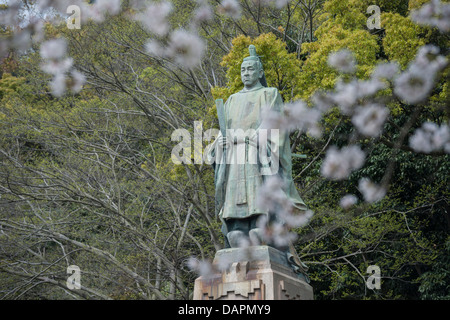 Statue von Shimazu Nariakira, japanische Feudalherren, Kagoshima, Japan Stockfoto