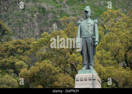 Statue von Shimadzu Tadayoshi, Lord der Adelsfamilie Shimadzu, Kagoshima Japan Stockfoto