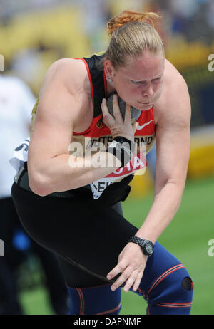 Nadine Kleinert Deutschland konkurriert in der Frauen Kugelstoßen