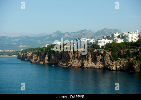 Ägypten, Antalya-Stadt, Blick Über Die Stadt Auf Das Taurusgebirge Stockfoto