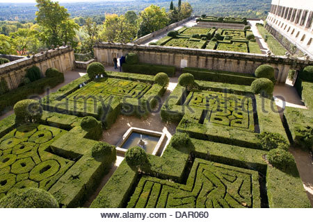San Lorenzo de El Escorial, Madrid, Spanien. Die Echten Biblioteca oder