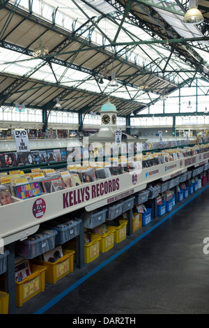 Kellys Datensätze im Obergeschoss in Cardiff Markt Stockfoto