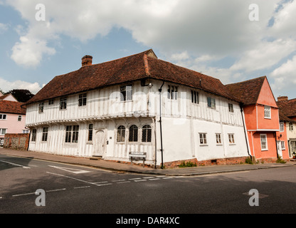 15. Jahrhundert-Holz-Rahmen-Haus in Lavenham Suffolk Stockfoto