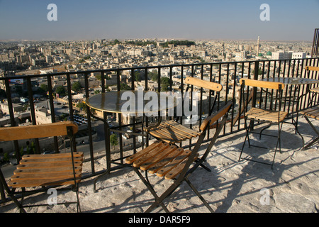 Blick auf die Stadt Aleppo in Syrien Stockfoto