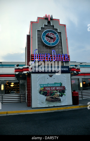 Das silberne Abendessen in Laurel, Maryland. Stockfoto