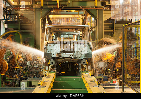 Ford Transit-Fabrik in Swaythling, Southampton kurz vor Schließung im Juli 2013 Stockfoto