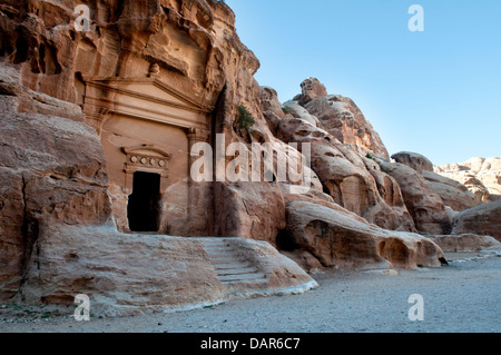 Kleine (Siq al-Barid) Petra, Jordanien Stockfoto