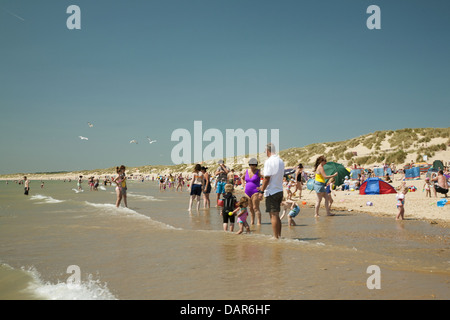 Camber Sands Beach, East Sussex, England, UK, Deutschland, GB, Großbritannien Stockfoto