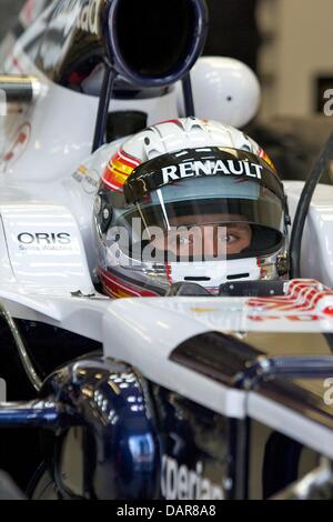 Silverstone im Vereinigten Königreich. 17. Juli 2013. Williams F1 Team Pilot Daniel Juncadella während der Formel1 in Silverstone junge Fahrer testen. Bildnachweis: Aktion Plus Sport/Alamy Live-Nachrichten Stockfoto