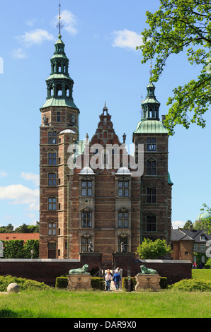 Schloss Rosenborg 1606-1607 in des Königs Garten beherbergt die königlichen Kronjuwelen und Insignien. Kopenhagen, Seeland, Dänemark Stockfoto