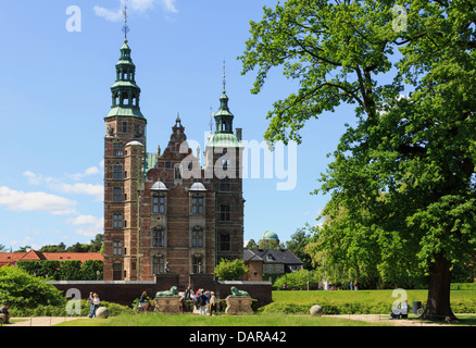 Schloss Rosenborg 1606-1607 in des Königs Garten beherbergt die königlichen Kronjuwelen und Insignien. Kopenhagen, Seeland, Dänemark Stockfoto