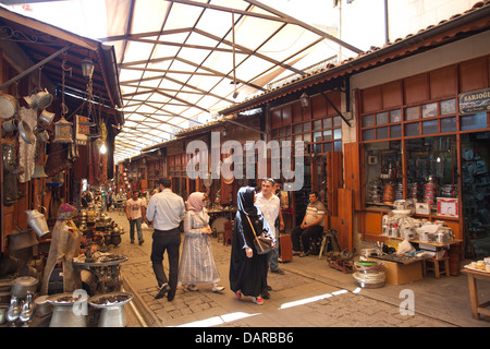 Bakircilar Carsisi, historische Kupfermarkt von Gaziantep, Türkei Stockfoto