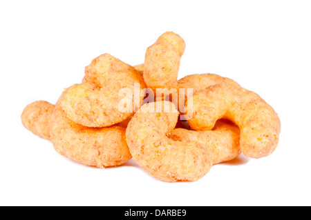 Käse Windbeutel isolierten auf weißen Hintergrund Stockfoto