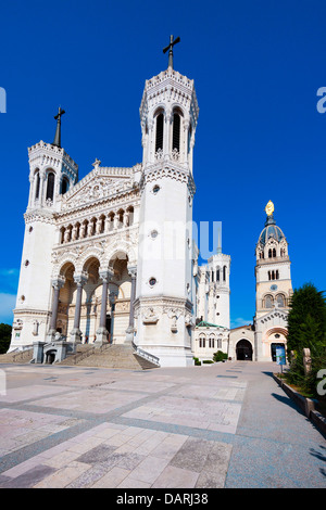 Notre Dame de Fourvière in Lyon, Rhone-Alpes, Frankreich Stockfoto