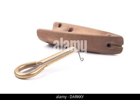 alten Kiefer-Harfe Stockfoto