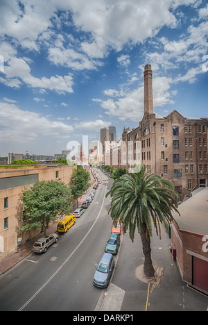 Die hinteren Straßen von The Rocks zwischen Circular Quay und Dawes point, Sydney. Stockfoto