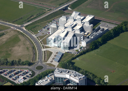 Luftbild des neuen Labor für Molekularbiologie, Cambridge Stockfoto