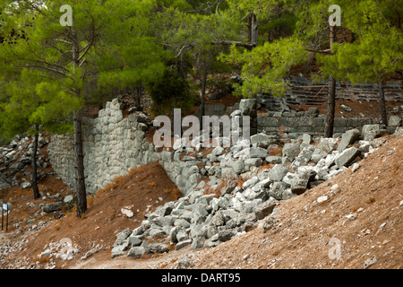 Asien, Ägypten, Provinz Mugla, Ausgrabung von Cadianda Nördlich von Fethiye Stockfoto