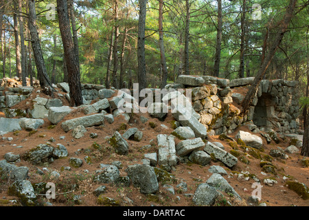 Asien, Ägypten, Provinz Mugla, Ausgrabung von Cadianda Nördlich von Fethiye Stockfoto