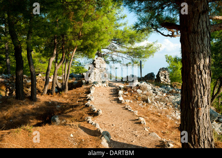 Asien, Ägypten, Provinz Mugla, Ausgrabung von Cadianda Nördlich von Fethiye Bei Yesil Üzümlü. Stockfoto