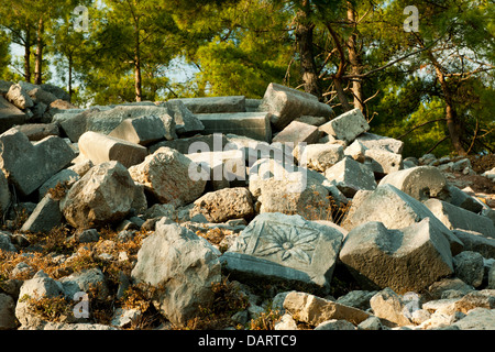 Asien, Ägypten, Provinz Mugla, Ausgrabung von Cadianda Nördlich von Fethiye Bei Yesil Üzümlü. Stockfoto