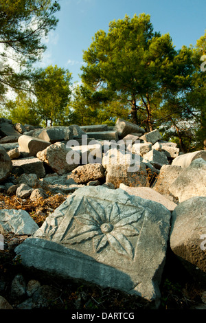 Asien, Ägypten, Provinz Mugla, Ausgrabung von Cadianda Nördlich von Fethiye Bei Yesil Üzümlü. Stockfoto