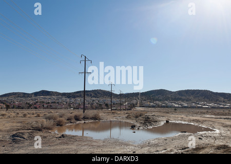 LOS ANGELES CA. - Landschaften von Palmdale in Palmdale, Kalifornien am 11. Januar 2008. Stockfoto