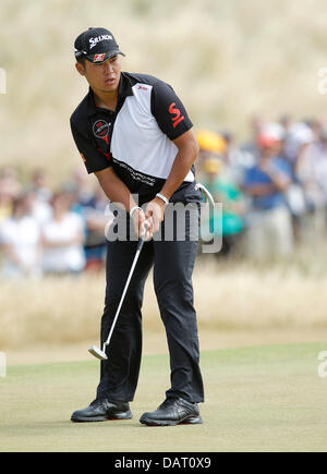 Muirfield, East Lothian, Schottland, Großbritannien. 18. Juli 2013. Hideki Matsuyama Japan Open Championship 2013, Muirfield, Schottland Muirfield, East Lothian, Schottland 18. Juli 2013 Muirfield 2013 Credit: Allstar Bild Bibliothek/Alamy Live-Nachrichten Stockfoto