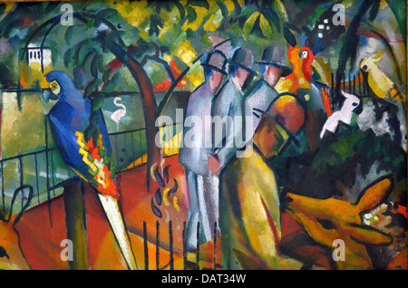 August Macke Der Papagei Lenbachhaus, Bayern München-der Blaue Reiter der blaue Reiter Stockfoto