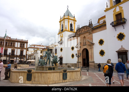 Plaza del Socorro in Ronda, Spanien, Europa Stockfoto