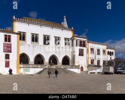 Palácio Nacional (Nationalpalast) in Sintra, Portugal, Europa Stockfoto