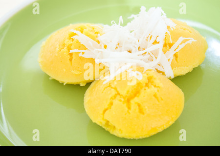 Thai Dessert. (Thai sugar Palm Kuchen) Stockfoto