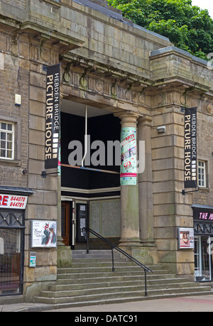 Eingang zum Hebden Bridge Picture House, Hebden Bridge Stockfoto