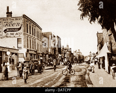 Slough High Street 1900 Stockfoto