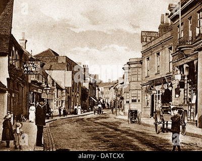 Dorking Weststraße frühen 1900er Jahren Stockfoto