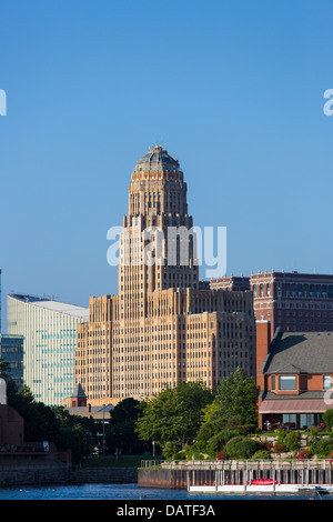 Rathaus, erbaut 1929-31 im Art Deco Stil in Buffalo New York Stockfoto