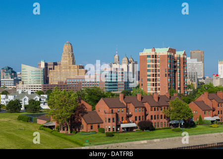 Skyline von Buffalo New York Stockfoto