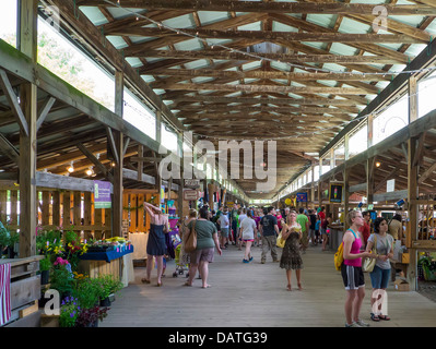 Farmers Market Steamboat Landing in der Region der Finger Lakes in Ithaca, New York Stockfoto