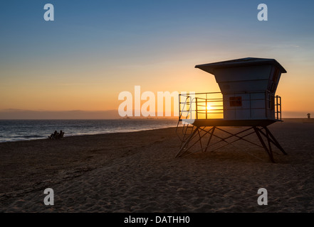 Schöner Sonnenuntergang im Point Mugu State Park in Malibu. Stockfoto