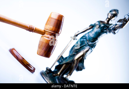 Statue der Justitia Stockfoto
