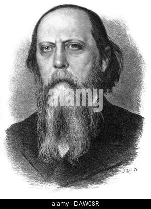 Saltykov, Mikhail Jewgrafovich, 27.1.1826 - 10.5.1889, russischer Autor/Schriftsteller, Porträt, Zeichnung, 1851, Stockfoto